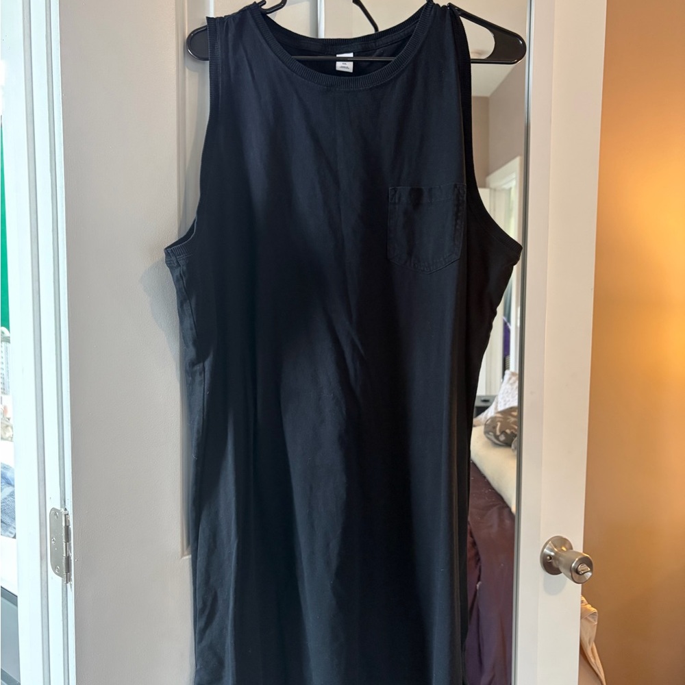 Black Sleeveless Tank Dress